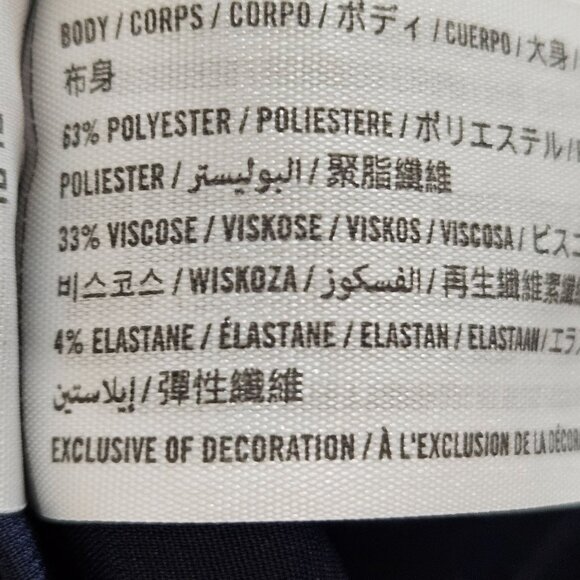 Abercrombie & Fitch Sloane Wide Leg Pants Size Small Navy White Striped Preppy - Picture 6 of 11